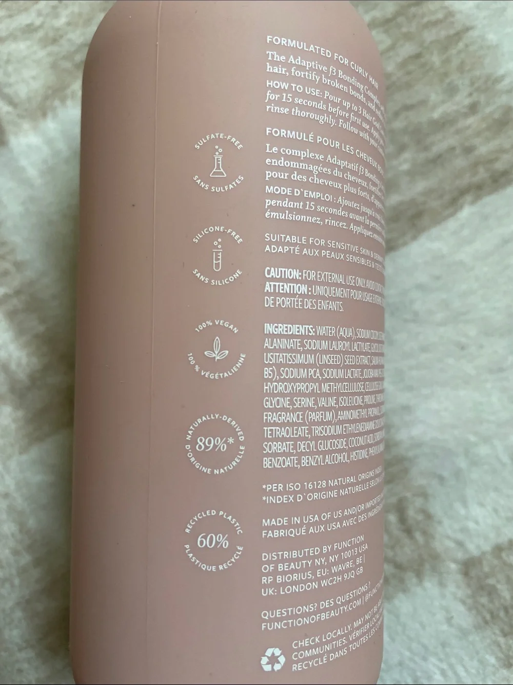 Function of Beauty PRO Curly Hair Recovery Shampoo - NEW
